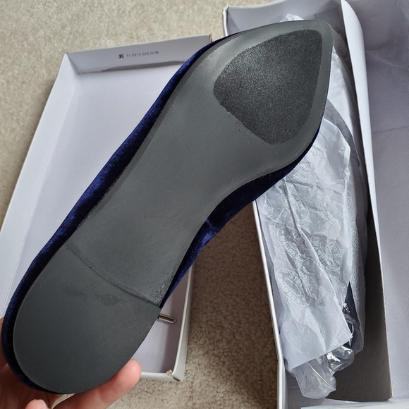 Brand New Steve Madden Lecrew Blue Velvet 6.5 - Picture 8 of 10